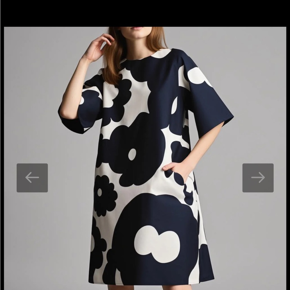 Geymy floral sleeves shift dress Size Medium